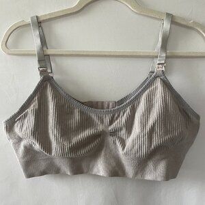 1901 Womens Beige Adjustable Strap Removable Pads T-Shirt Bra Size XXL